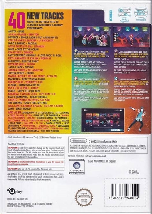 Just Dance 2017 - Nintendo Wii (B Grade) (Genbrug)